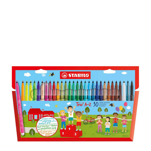Stabilo Trio A Z Viltstiften 30 St stabilo kopen in de aanbieding