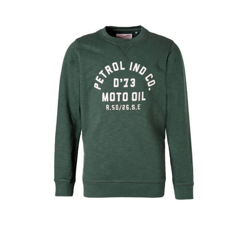 Petrol Industries Sweater Donkergroen petrol industries kopen in de aanbieding