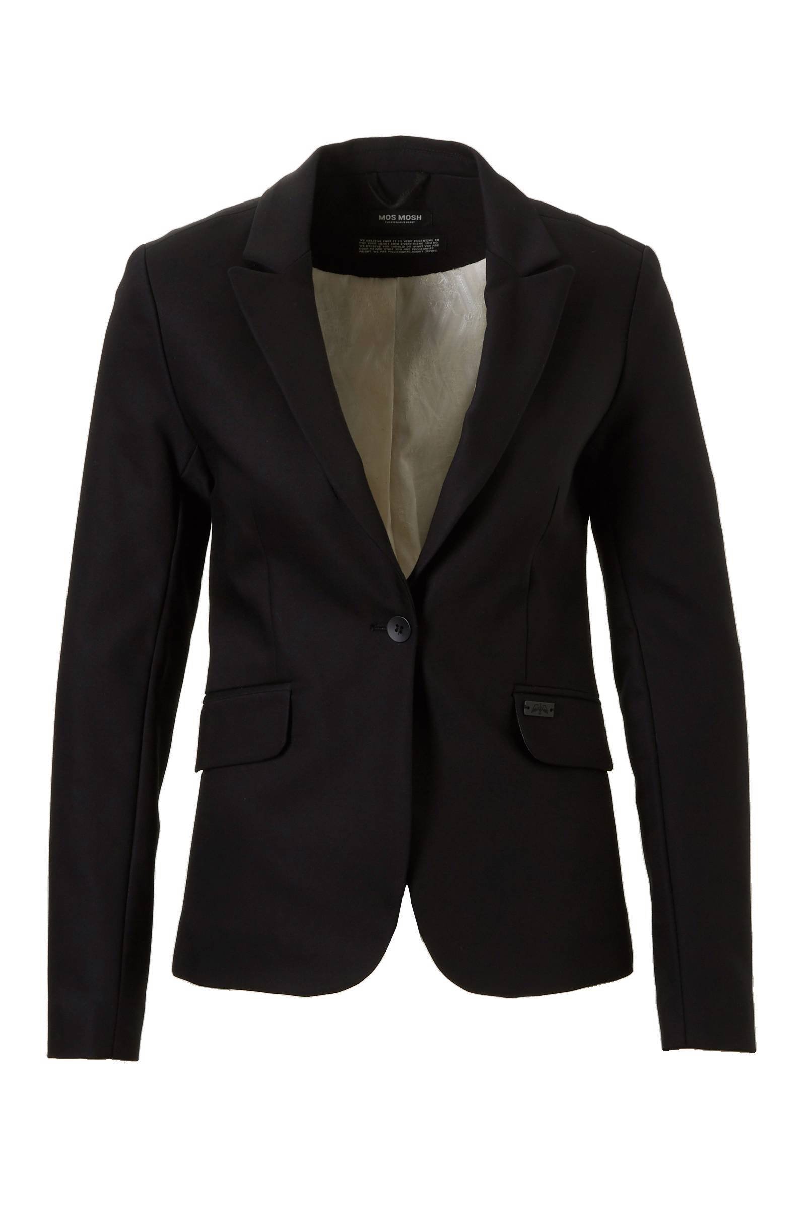 lange zwarte blazer