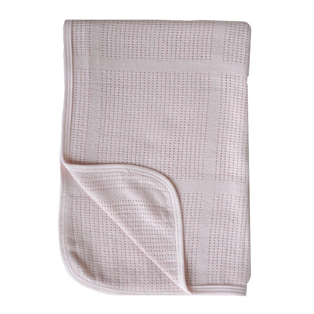 Bamboom New Vintage ledikantdeken 100x150 cm roze, Roze