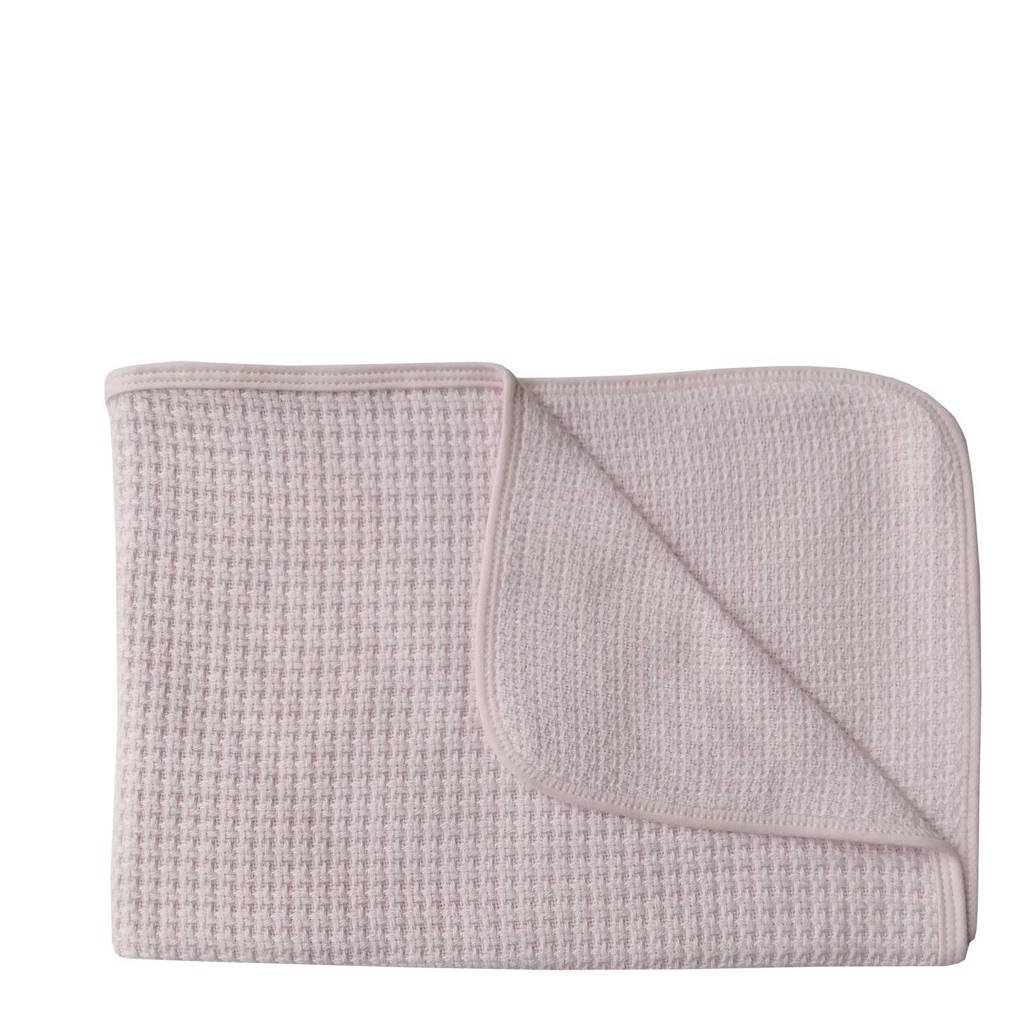 Bamboom Soft Stone baby wiegdeken 75x100 cm roze, Roze