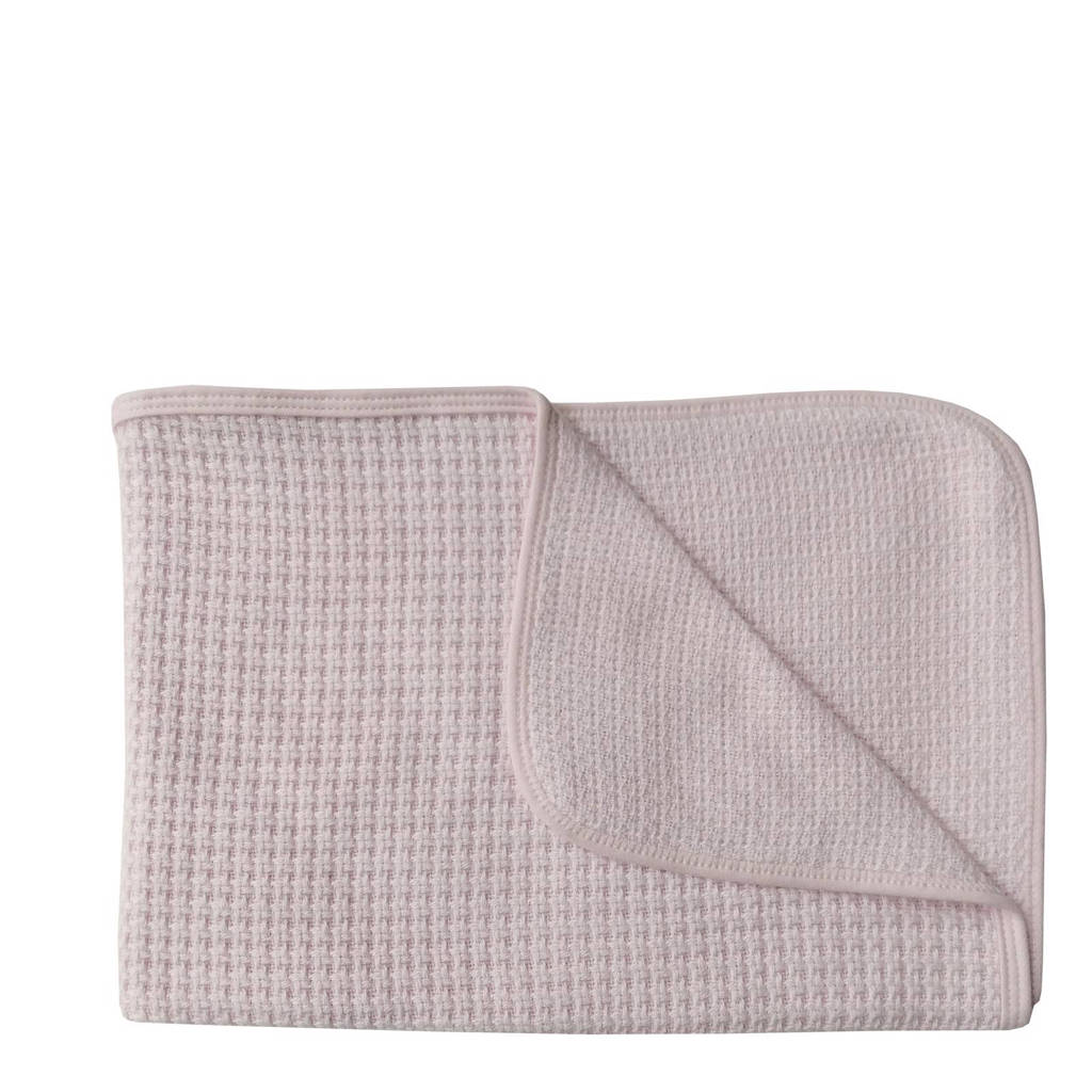 Bamboom Soft Stone wiegdeken 75x100 cm roze, Roze