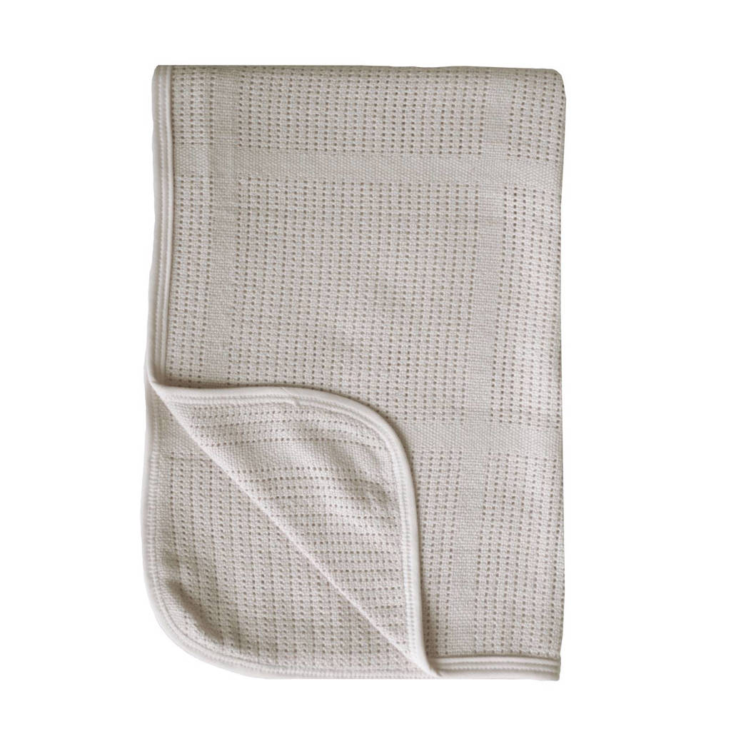 Bamboom New Vintage ledikantdeken 100x150 cm cappuccino, Cappuccino