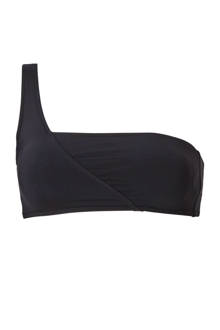 Mix & Match one shoulder bikinitop zwart