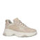 Sacha   leren chunky sneakers beige