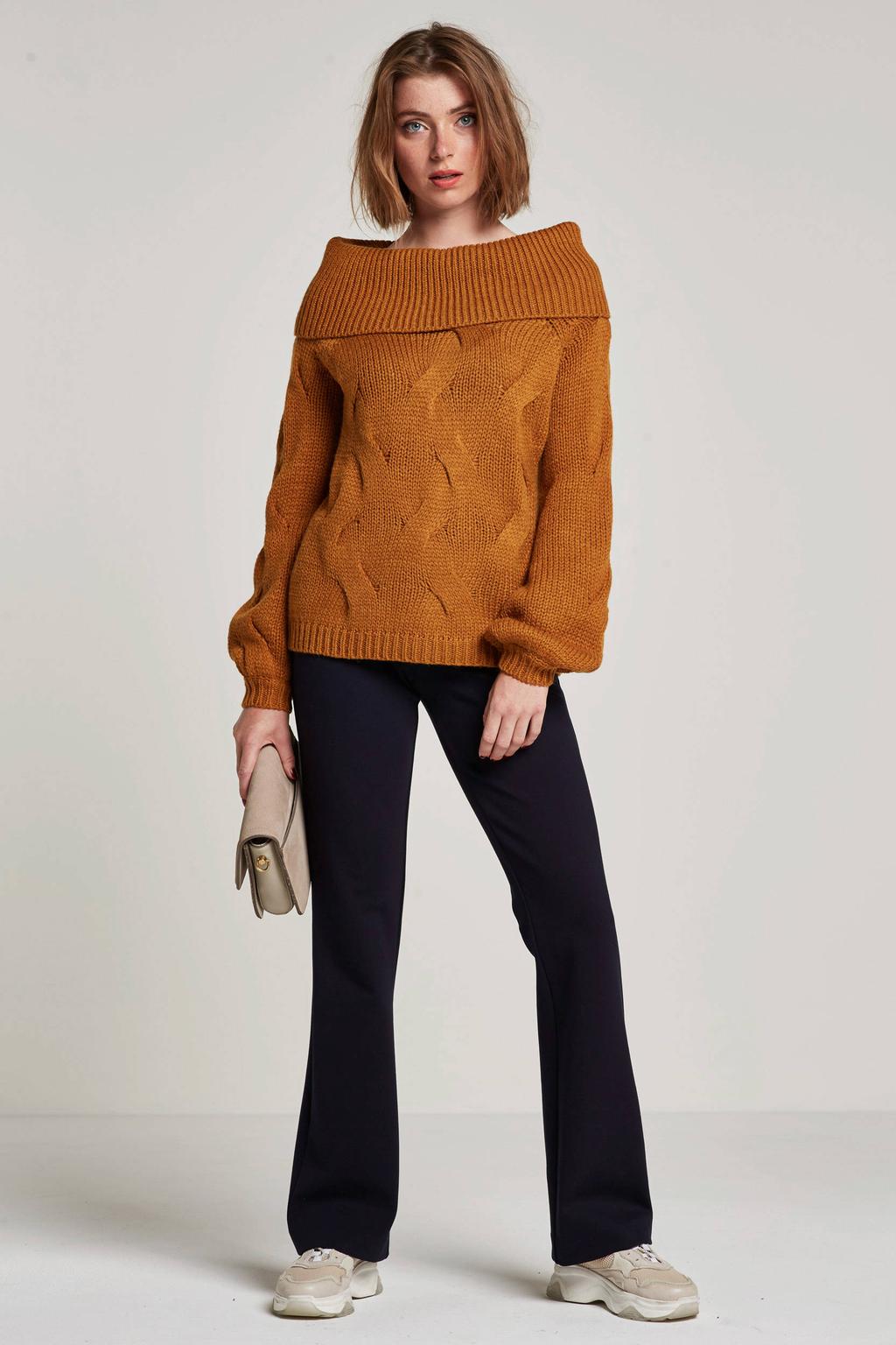 Modström Tanny flared broek donkerblauw