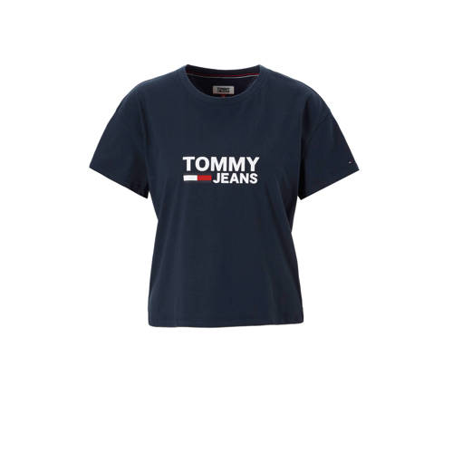 Tommy Jeans T Shirt Met Logoprint tommy jeans kopen in de aanbieding