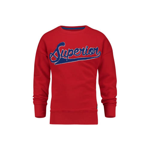 Vingino Sweater Nef Met Tekst Rood vingino kopen in de aanbieding
