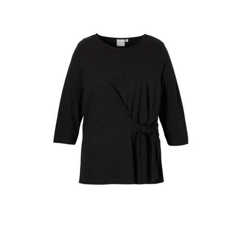 Junarose Top Met Knoopdetail junarose kopen in de aanbieding