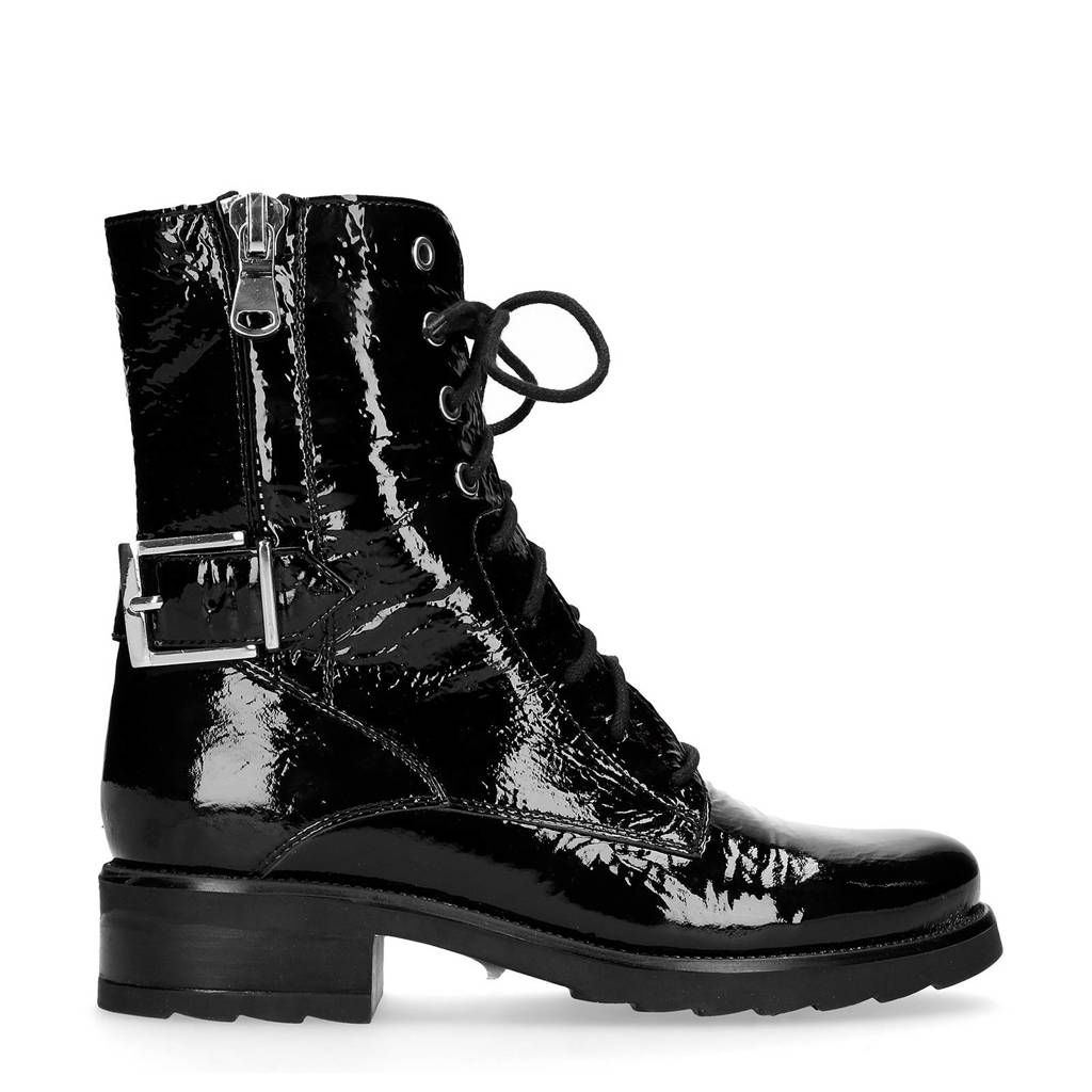 Sacha Sacha Sacha Lakleren Zwart Zwart Lakleren Zwart Veterboots Lakleren Veterboots Veterboots paqF1