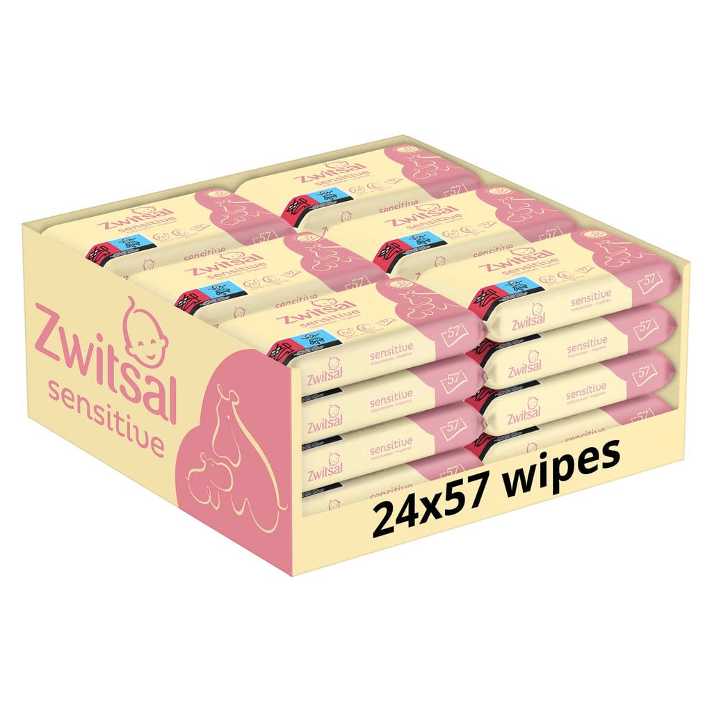 Zwitsal Sensitive billendoekjes - 24 x 57 stuks
