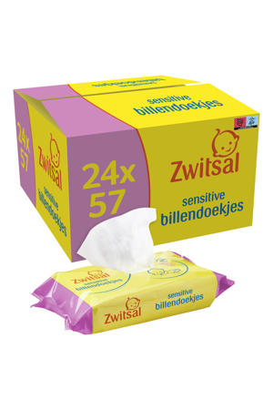 Wehkamp Zwitsal Sensitive billendoekjes - 24 x 57 stuks aanbieding
