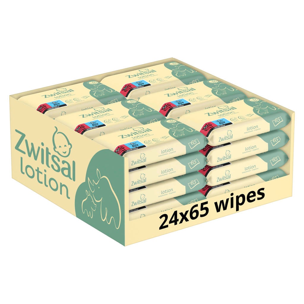 Zwitsal Lotion billendoekjes - 24 x 65 stuks
