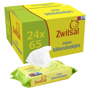 Wehkamp Zwitsal Lotion billendoekjes - 24 x 65 stuks aanbieding