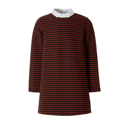 Name It Kids Gestreepte Tuniek Nalia Zwartrood name it kopen in de aanbieding