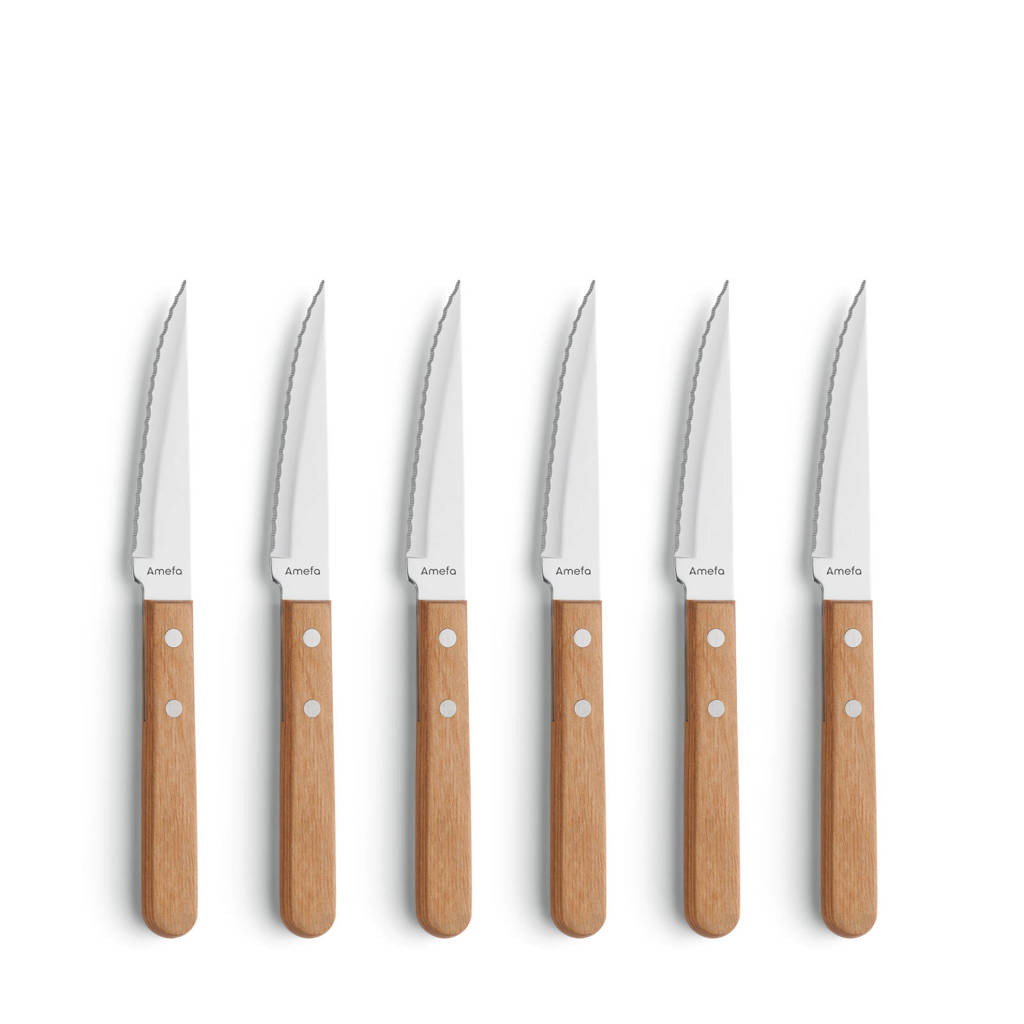 Amefa steakmes (6-delig), Bruin