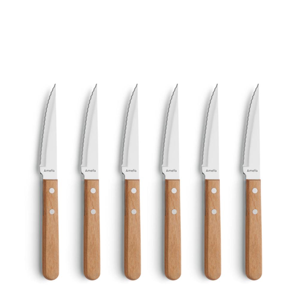 Amefa steakmes Pizza (set van 6)