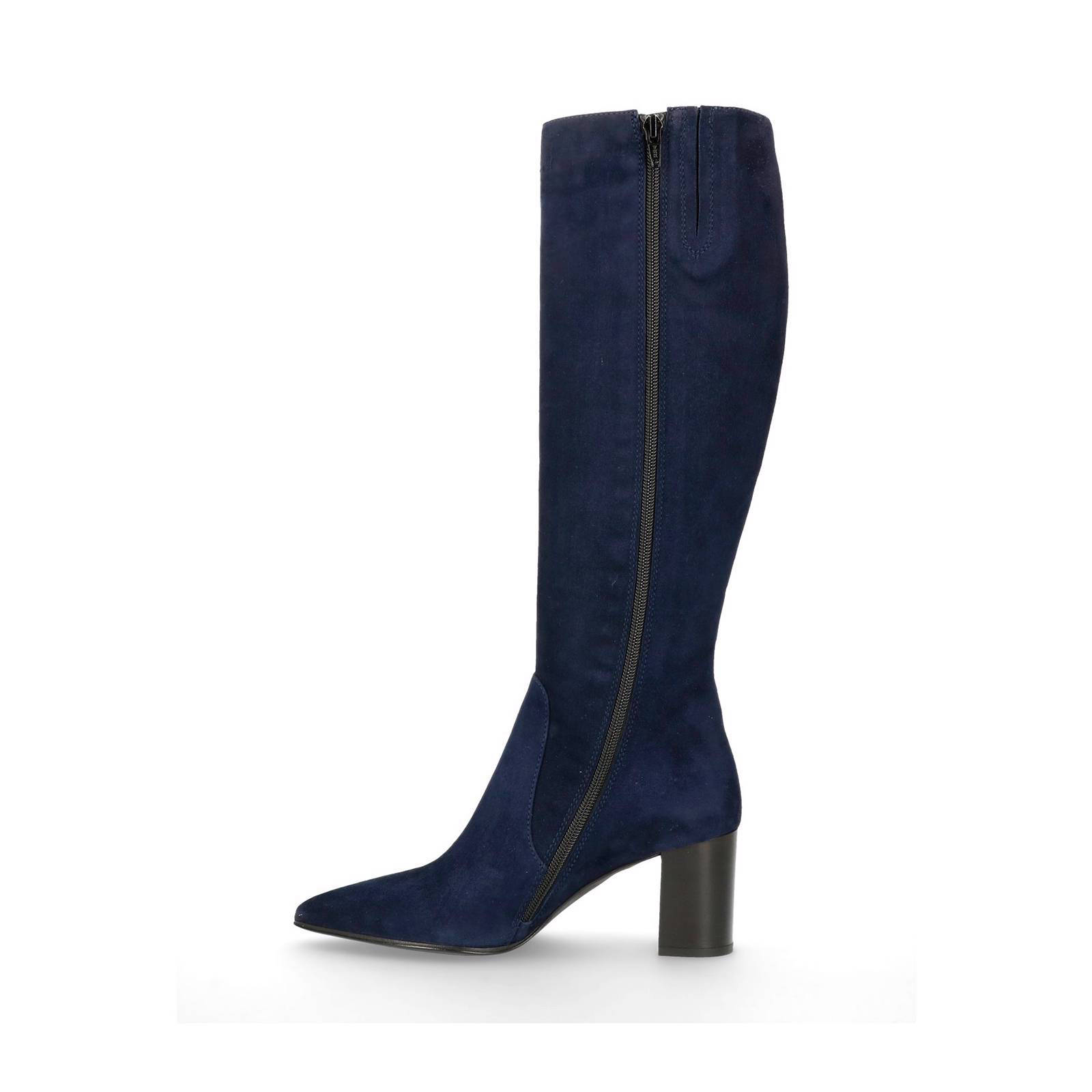 Manfield suède laarzen blauw | wehkamp