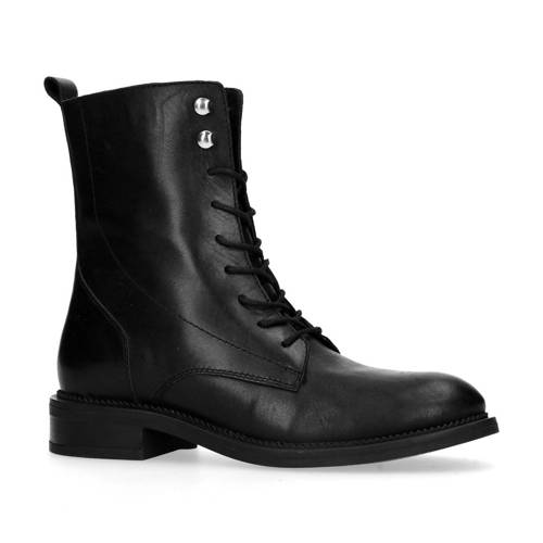 Manfield Leren Enkellaars Zwart manfield kopen in de aanbieding Manfield Leren Enkellaars Zwart manfield kopen in de aanbieding