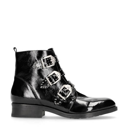 Manfield Lakleren Boots Zwart manfield kopen in de aanbieding Manfield Lakleren Boots Zwart manfield kopen in de aanbieding