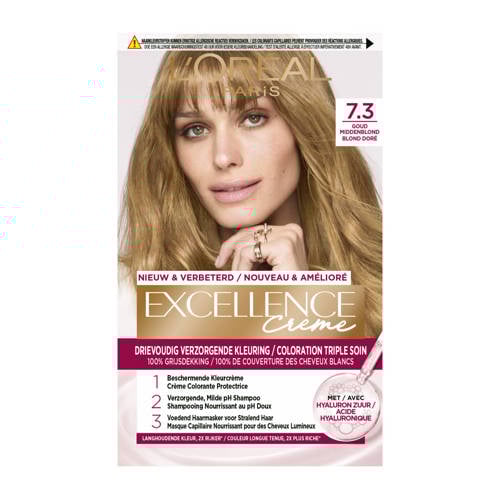 Wehkamp L'Oréal Paris Excellence Crème haarkleuring - Goud Middenblond aanbieding