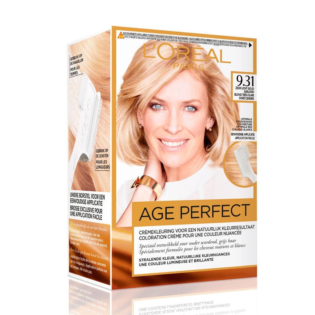L'Oréal Paris Excellence Age Perfect haarkleuring - 9.31 Zeer Licht Goud asblond