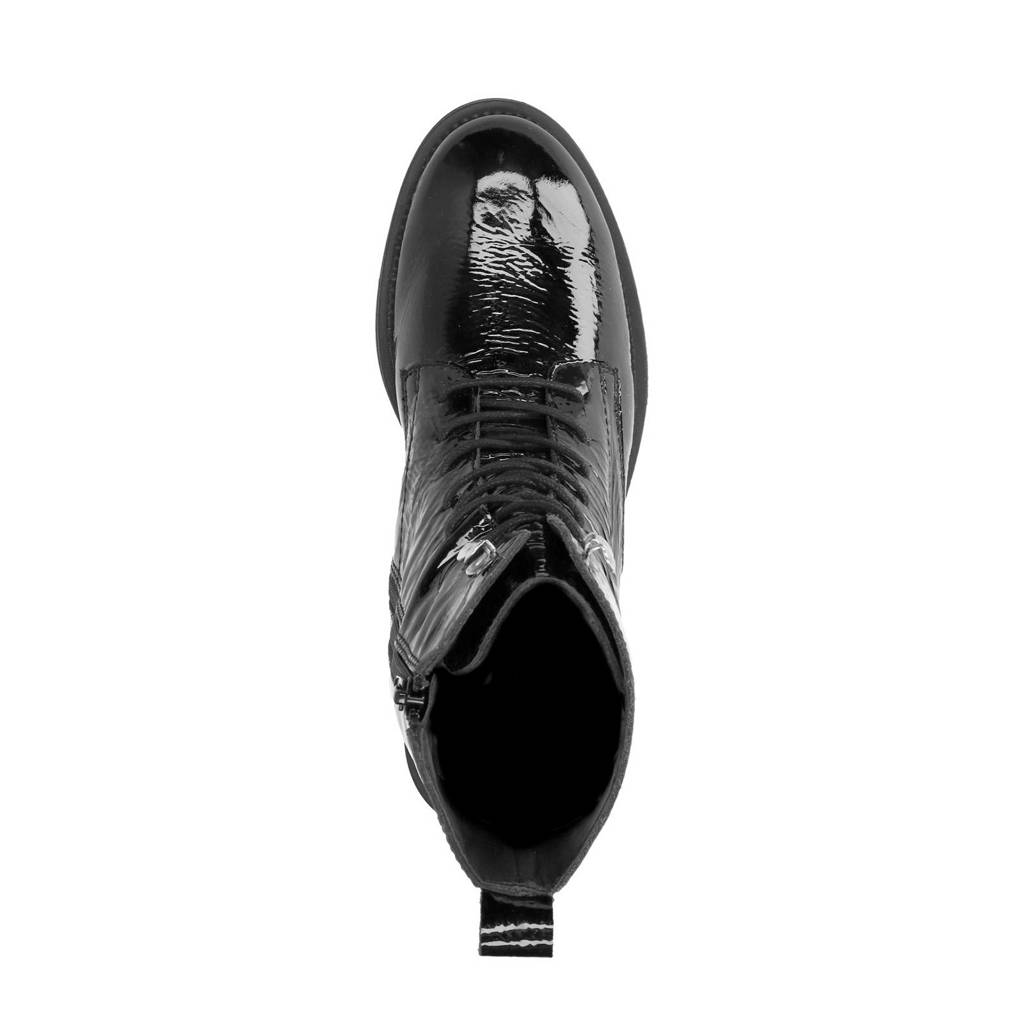 Lakleren Zwart Lakleren Veterboots Zwart Manfield Veterboots Manfield Manfield Lakleren Zwart Veterboots HFwqBgx1