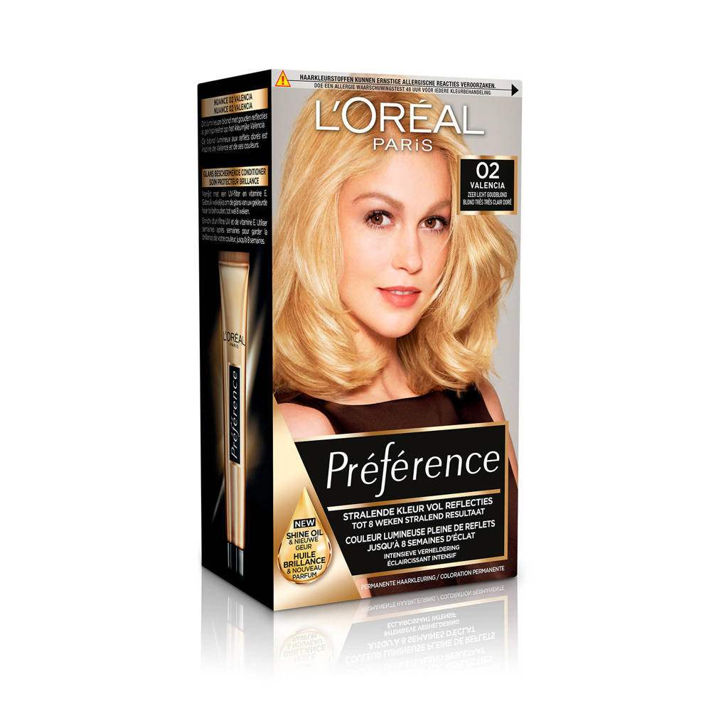 Pelagisch item ontsnappen L'Oréal Paris Préférence Les Blondissimes haarkleuring - 02 Super licht  goudblond | wehkamp