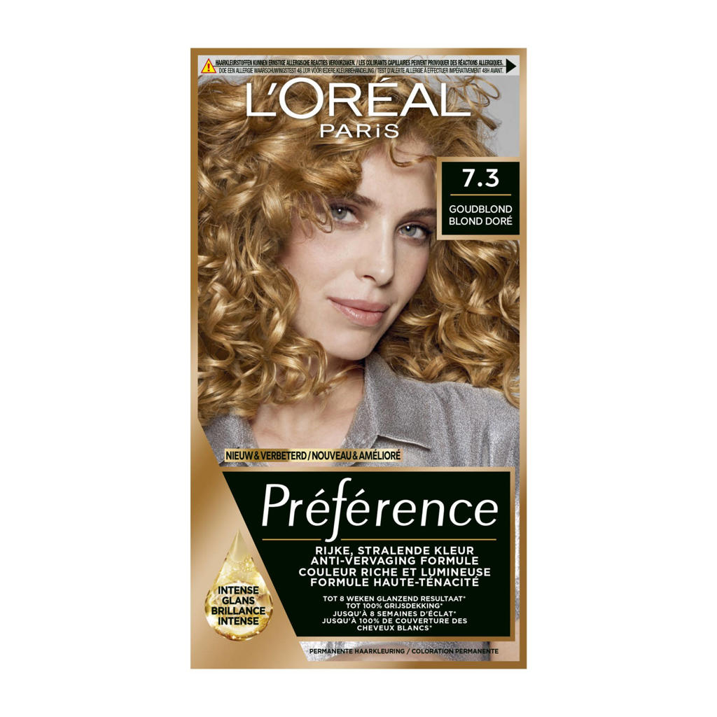 L'Oréal Paris Préférence 7.3 - Goud Middenblond
