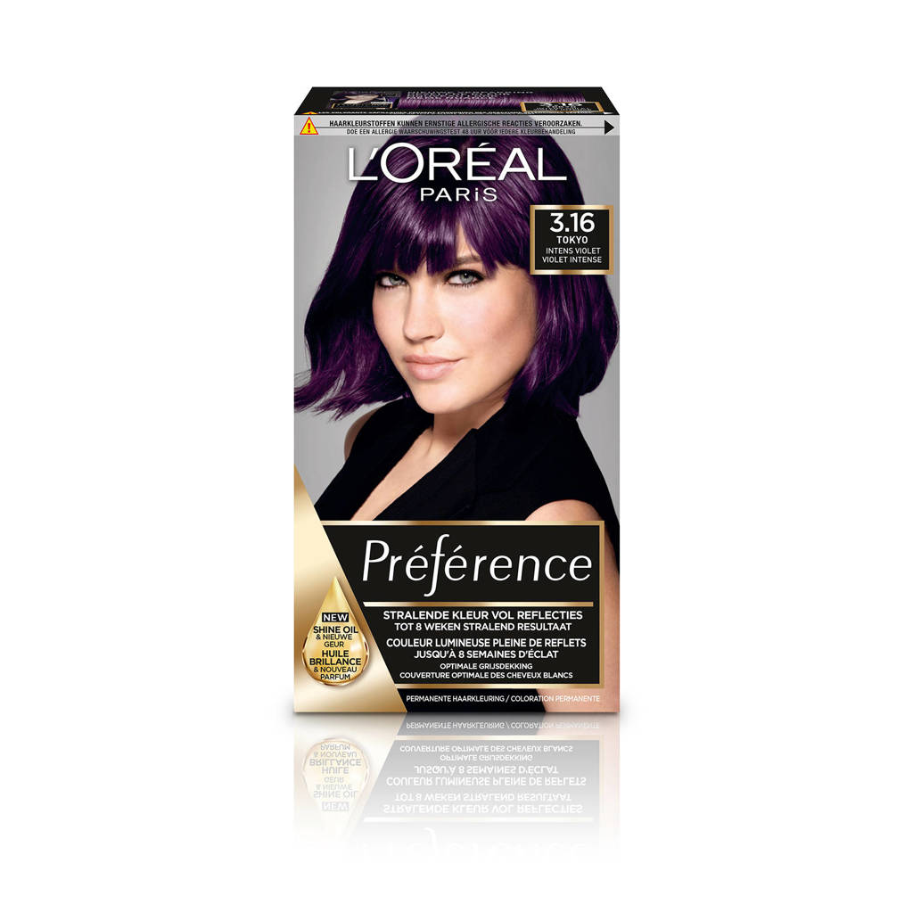L'Oréal Paris Préférence haarkleuring - 3.16 Deep Purple
