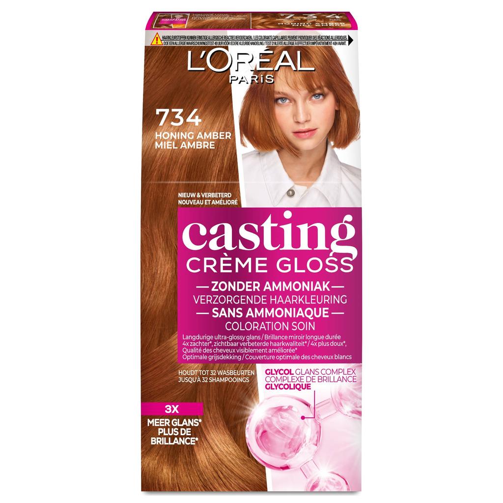L'Oréal Paris Casting Crème Gloss Midden Goud Koperblond 734