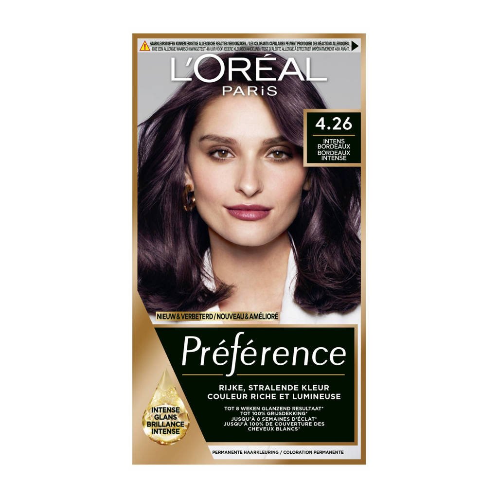 L'Oréal Paris Préférence haarkleuring - 4.26 Intens Bordeaux
