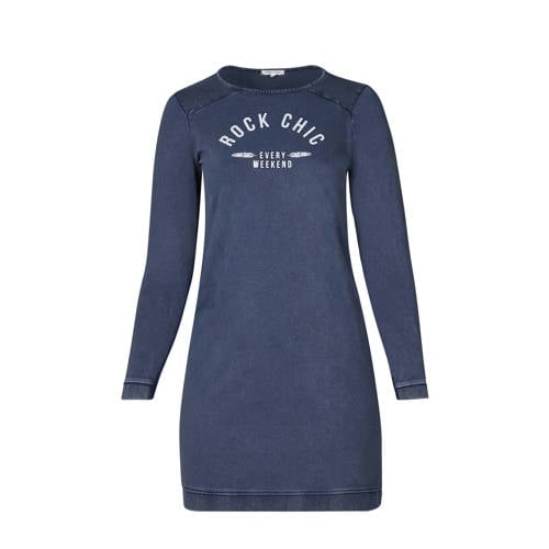 Paprika Jurk Met Tekstopdruk Blauw paprika kopen in de aanbieding