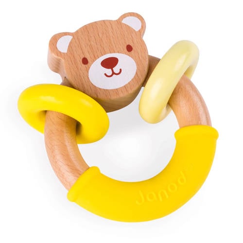 Janod Houten Rammelaar Beer janod kopen in de aanbieding