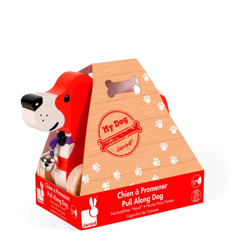 Janod Houten Beagle Trekfiguur janod kopen in de aanbieding