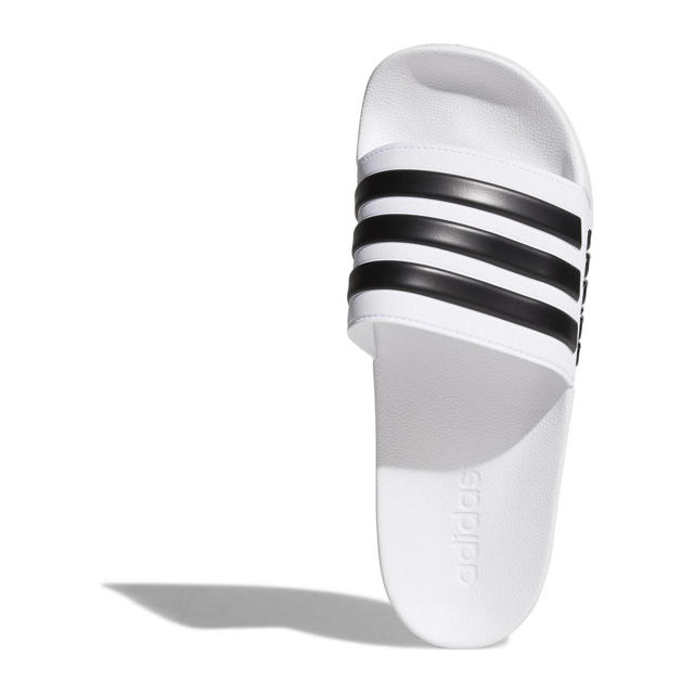 Karu Absorberend sectie adidas Performance Adilette Shower badslippers wit/zwart | wehkamp