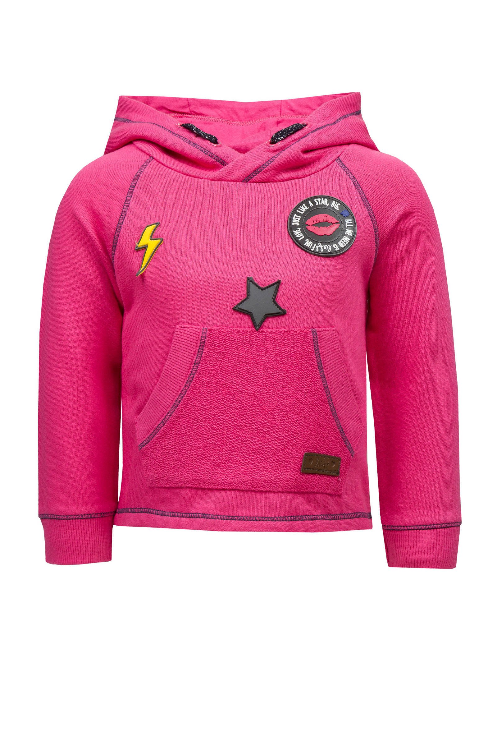 lief! hoodie met patches roze | wehkamp lief! trui met patches roze | wehkamp