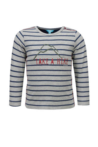gestreepte longsleeve blauw