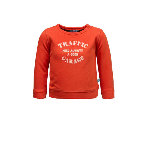 Lief Sweater Met Tekst Oranjerood lief kopen in de aanbieding