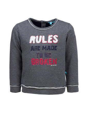 gestreepte sweater donkerblauw