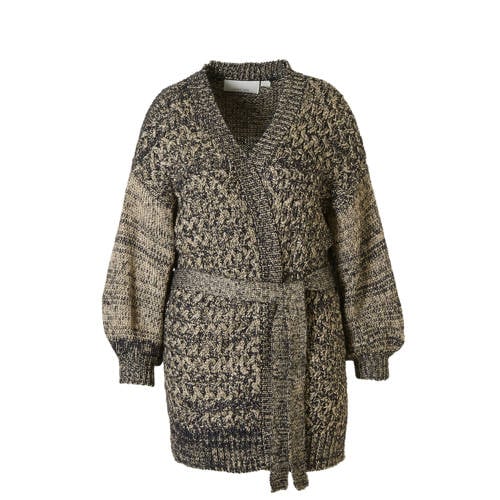 Lost Ink Plus Gebreid Vest lost ink kopen in de aanbieding