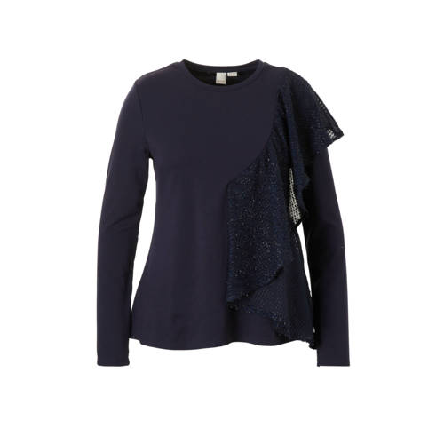 Lost Ink Plus Longsleeve Met Volant lost ink kopen in de aanbieding Lost Ink Plus Longsleeve Met Volant lost ink kopen in de aanbieding