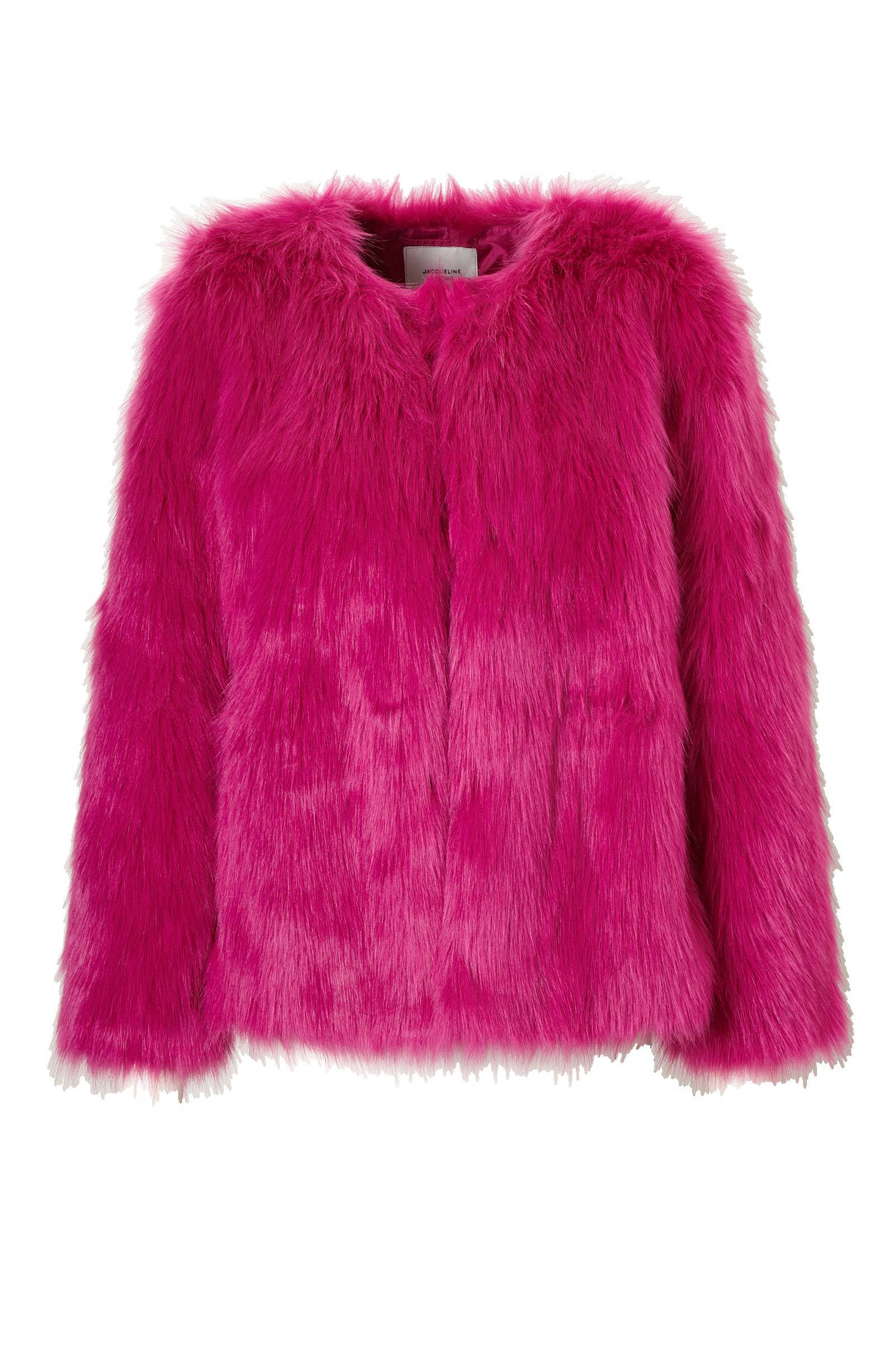 JACQUELINE DE YONG jas van imitatiebont - Jassenshoponline.nl