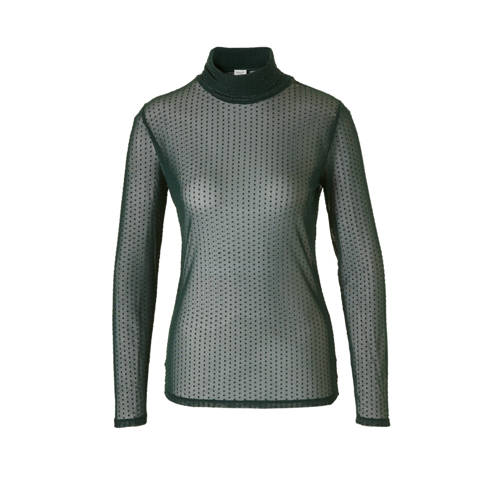 Jacqueline De Yong Mesh Top Met Stippen jacqueline de yong kopen in de aanbieding