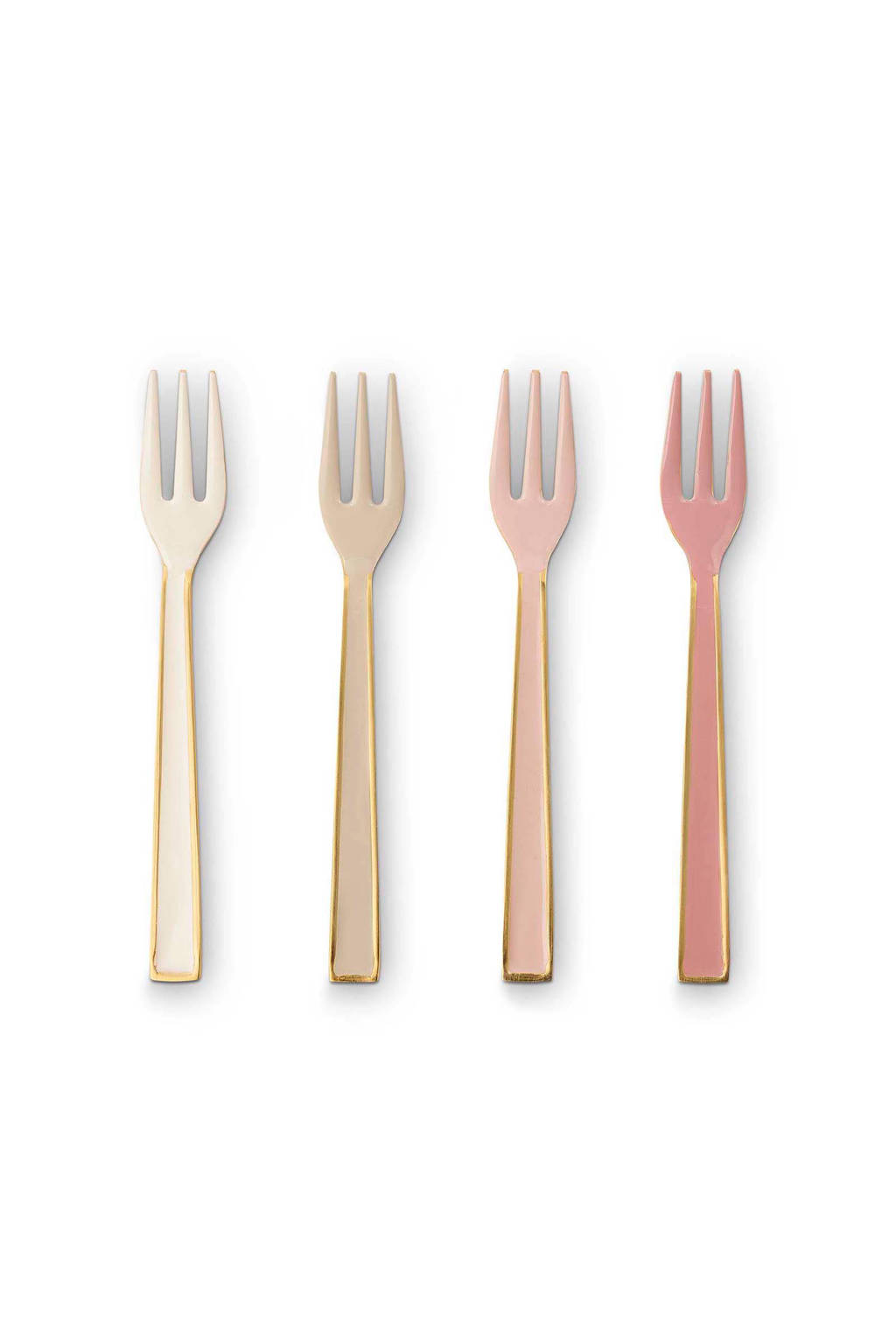 Pip Studio Spring to Life gebaksvorkje (4-delig), roze/goud