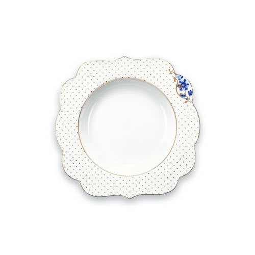 Pip Studio Royal White diep bord (Ø23,5 cm) - White