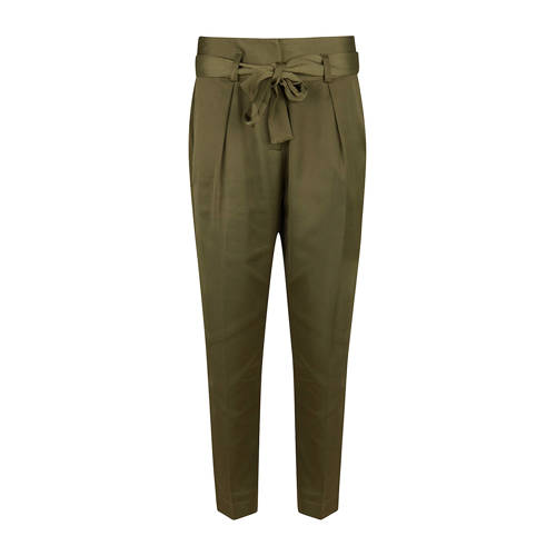 We Fashion High Waisted Tapered Pantalon Olijfgroen we fashion kopen in de aanbieding
