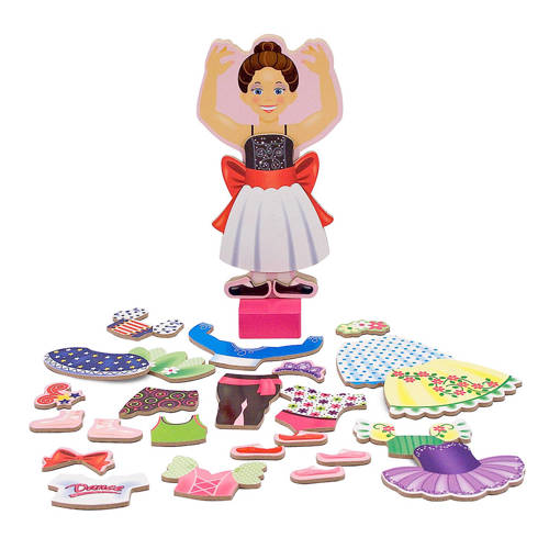 Melissa Doug Magnetische Houten Ballerina Modepop melissa doug kopen in de aanbieding