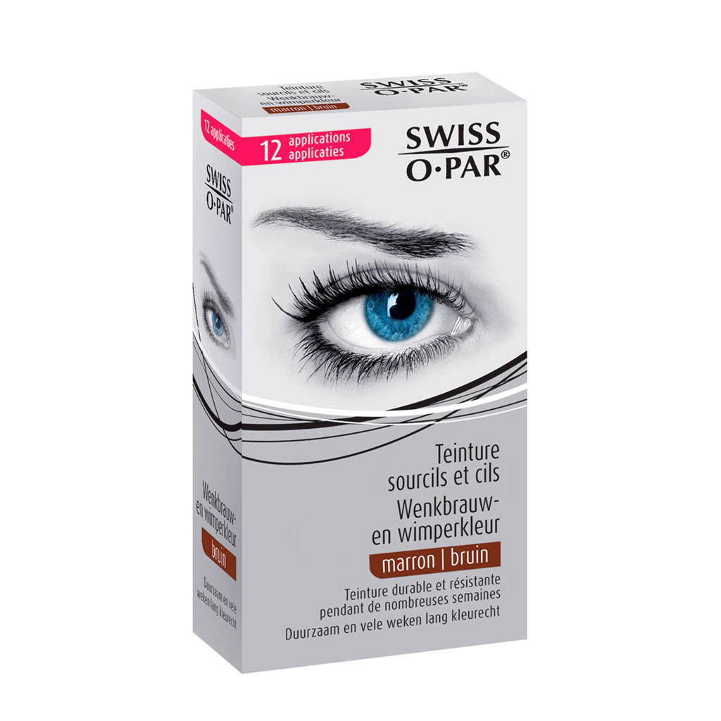 Swiss o par Eyebrow and Eyelash Dye - bruin, Brown