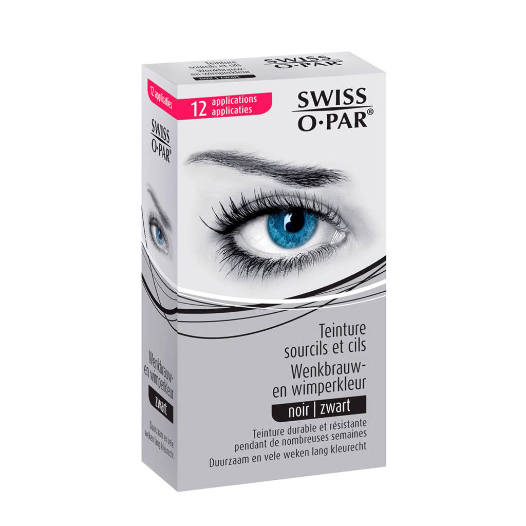 Swiss o par Eyebrow and Eyelash Dye - zwart, Black